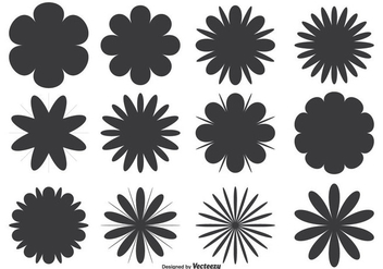 Assorted Flower Shape Set - бесплатный vector #304793